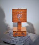 Wooden Tree LED Lamp with Multicolor Lights.